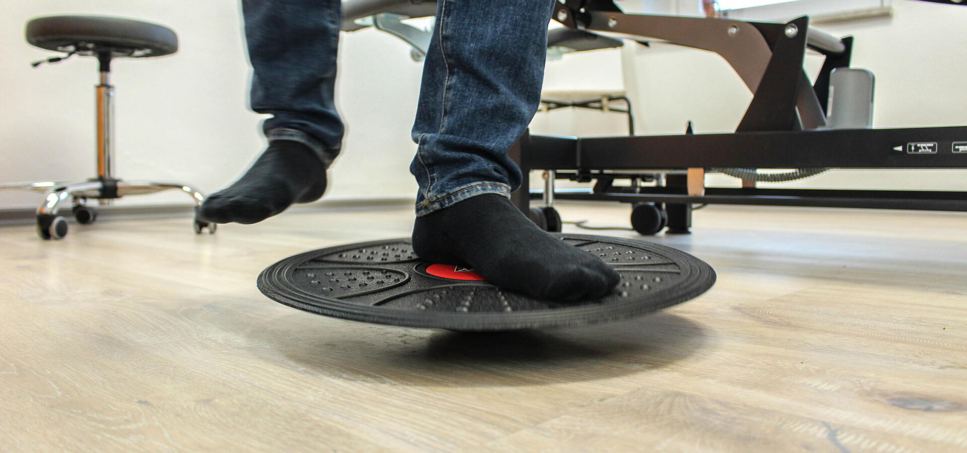 Physiotherapie: Gleichgewichtsübungen